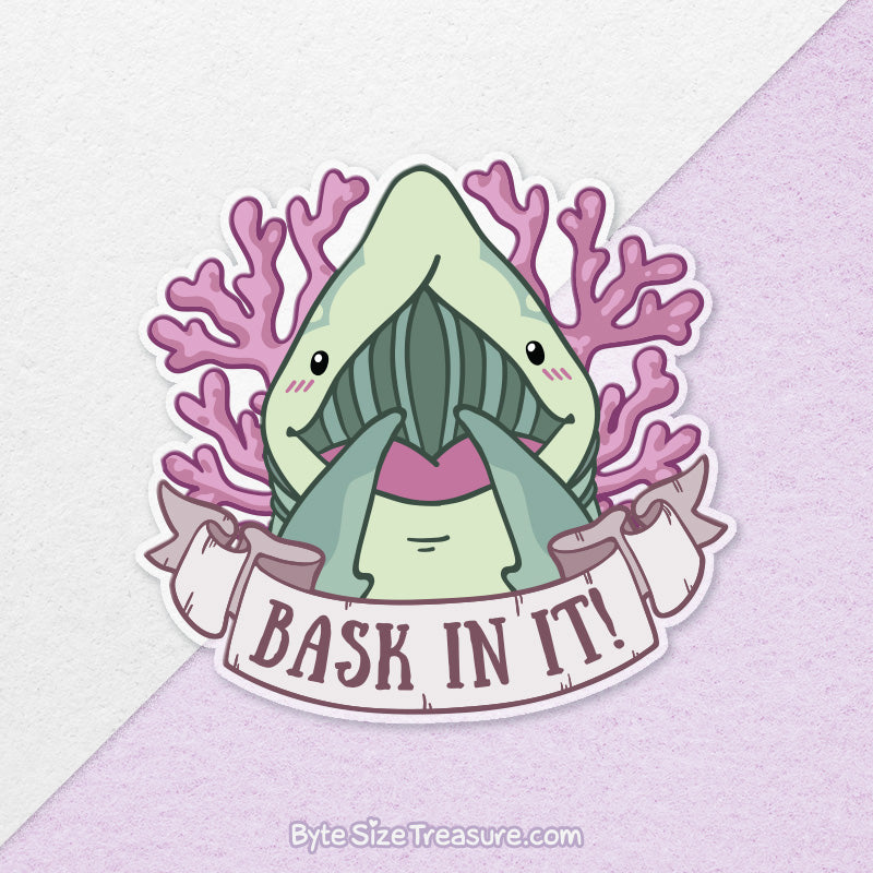 Shark Puns 2 \\ Large Clear Vinyl Sticker