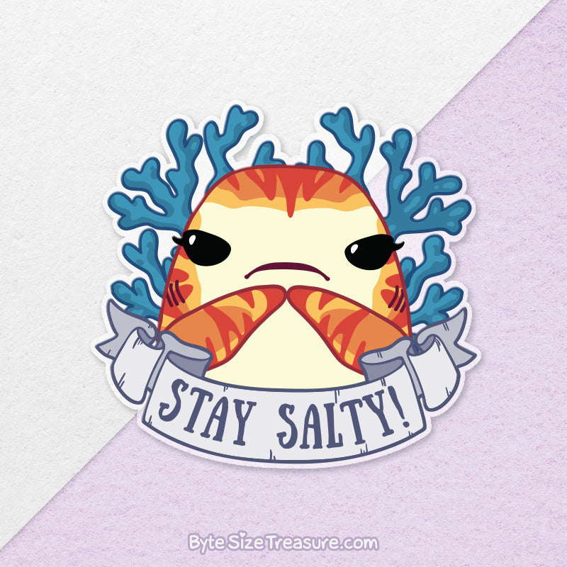 Shark Puns 2 \\ Large Clear Vinyl Sticker