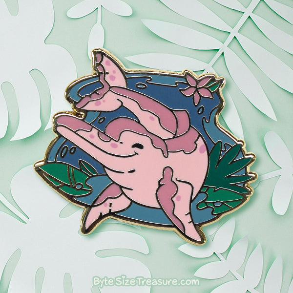 River Dolphin Enamel Pin