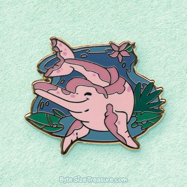 River Dolphin Enamel Pin