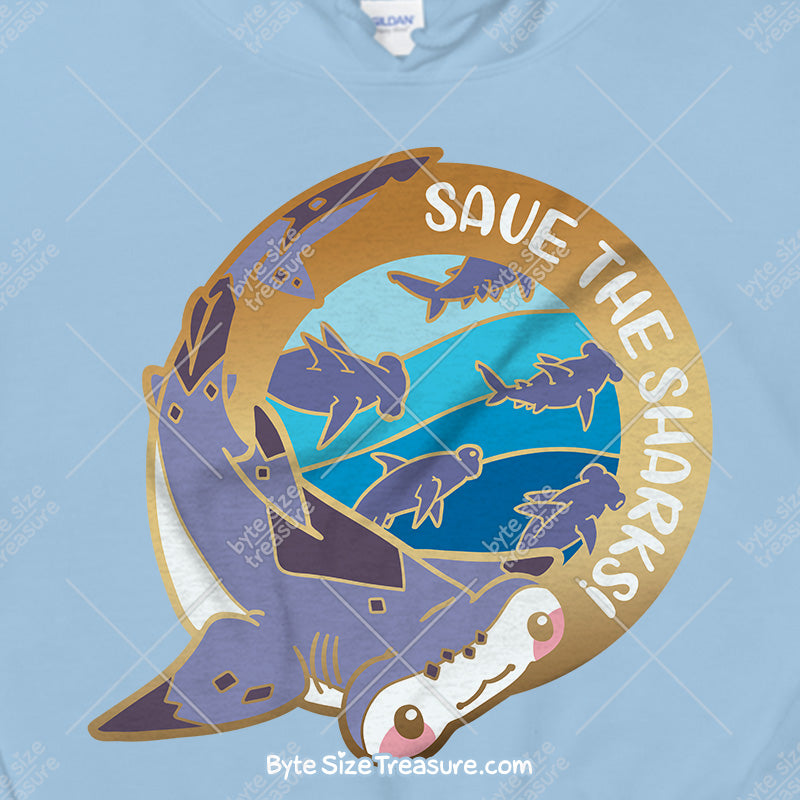 Save the Hammerhead Sharks \\ Unisex Hoodie