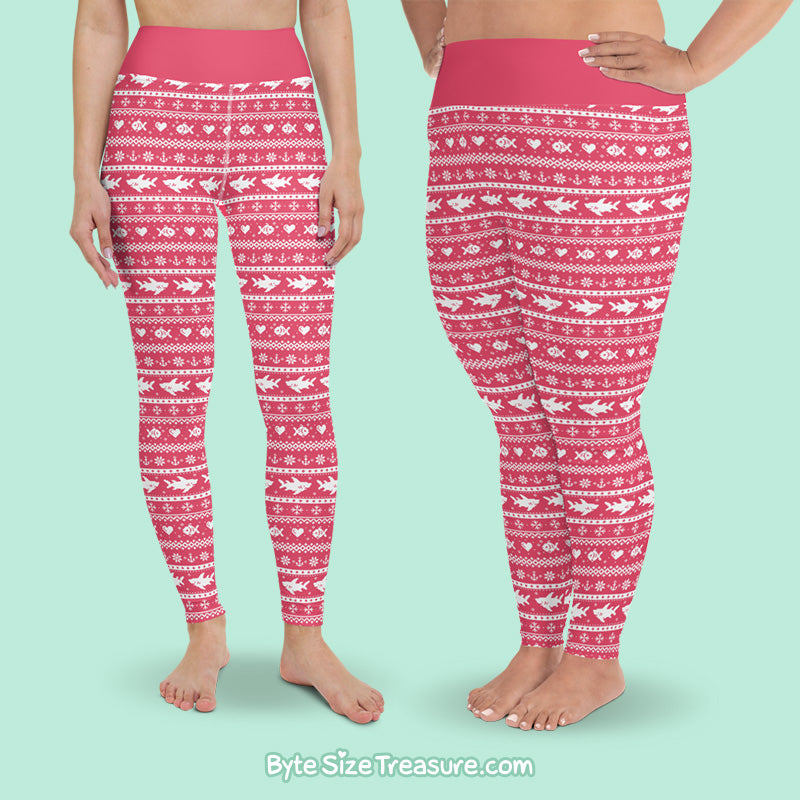 Red & Green Fish-mas \\ Leggings