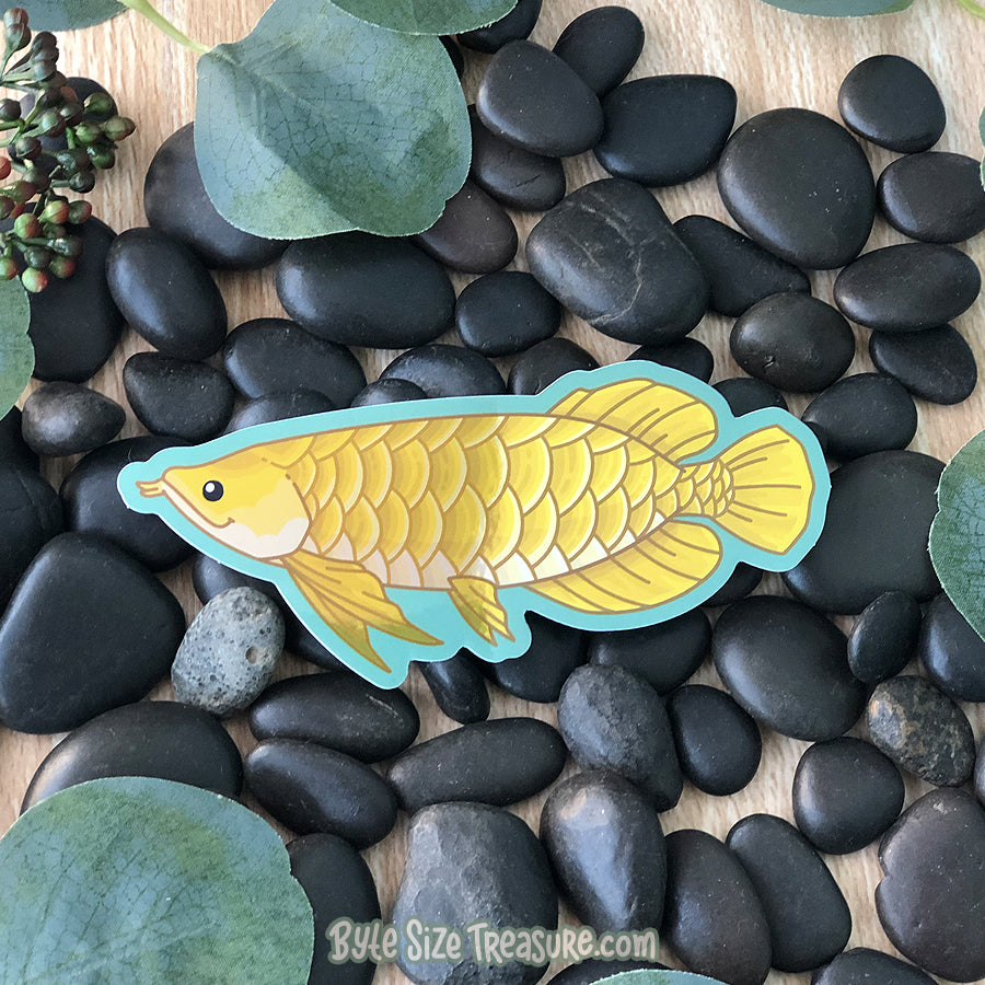Arowana Shiny Mirror Sticker