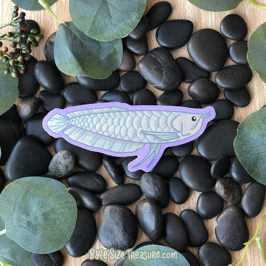Arowana Shiny Mirror Sticker