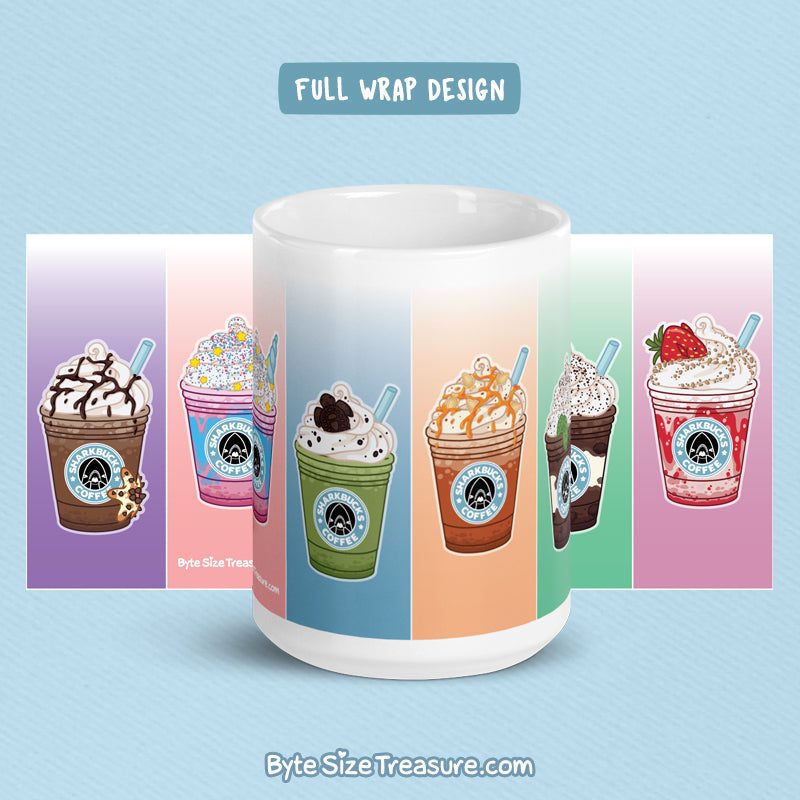 Sharkbucks Frappes \\ Coffee Mug