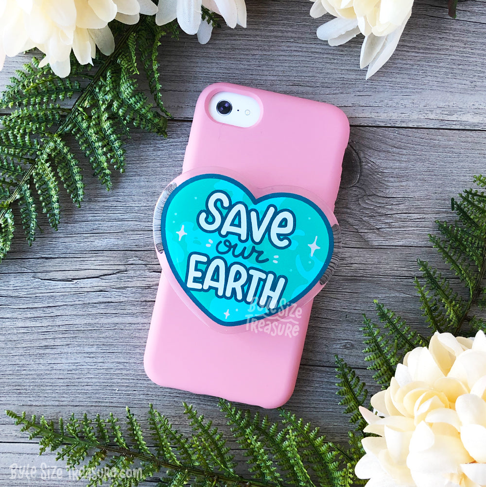 Save Our Earth Acrylic Phone Holder