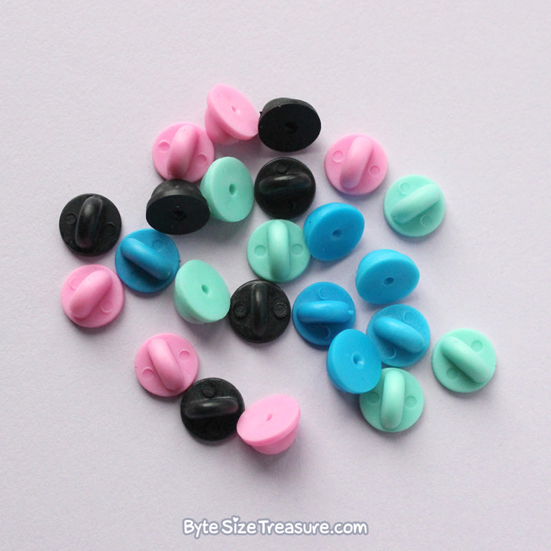 Rubber Pin Backs