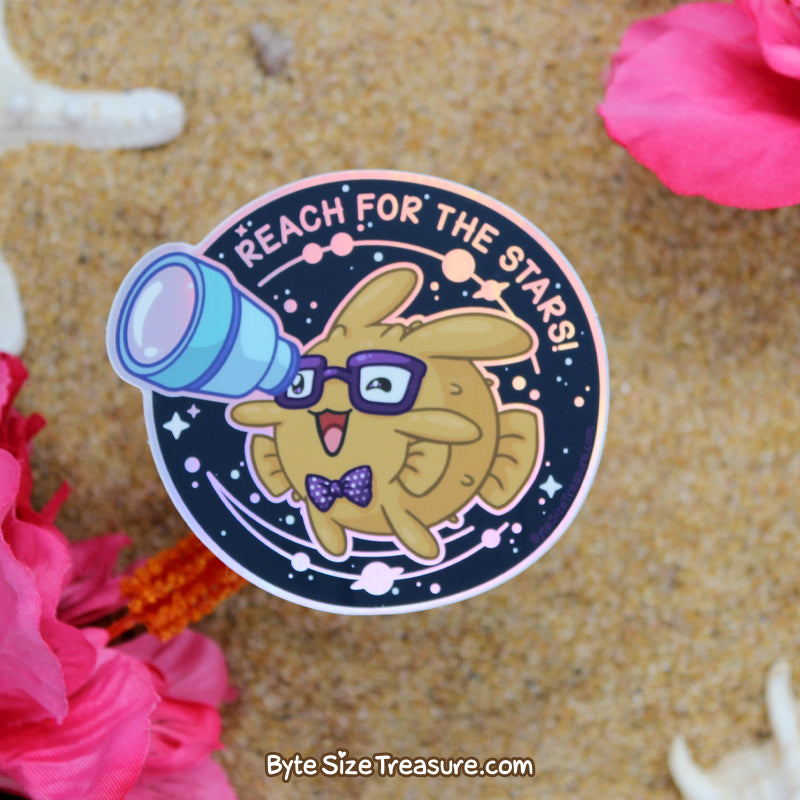 Reach For The Stars! \\ Holographic Sticker
