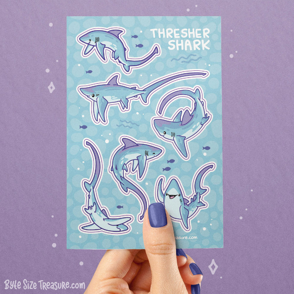 Thresher Shark Sticker Sheet