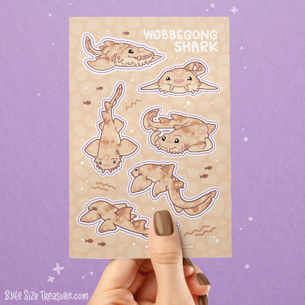 Wobbegong Shark Sticker Sheet