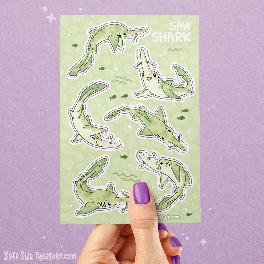 Saw Shark Sticker Sheet