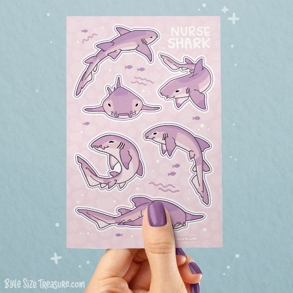 Nurse Shark Sticker Sheet