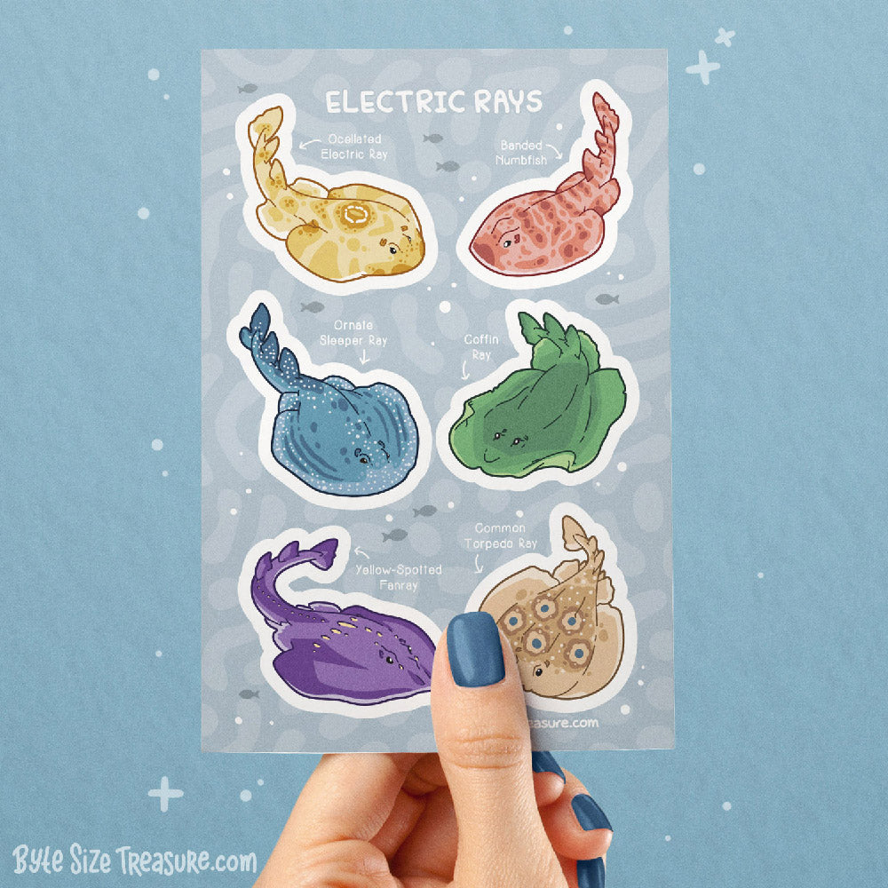 Electric Rays Sticker Sheet