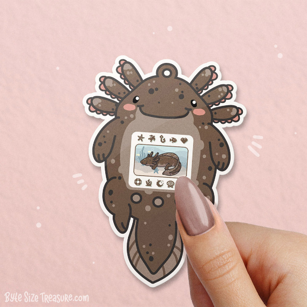 Axolotl Aquagotchi \\ Vinyl Sticker