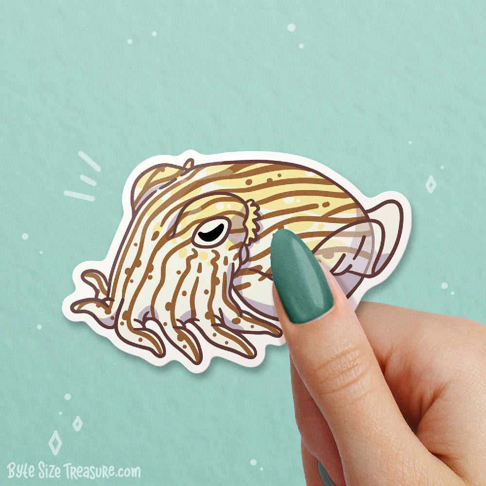 Striped Pyjama Squid \\ Vinyl Sticker