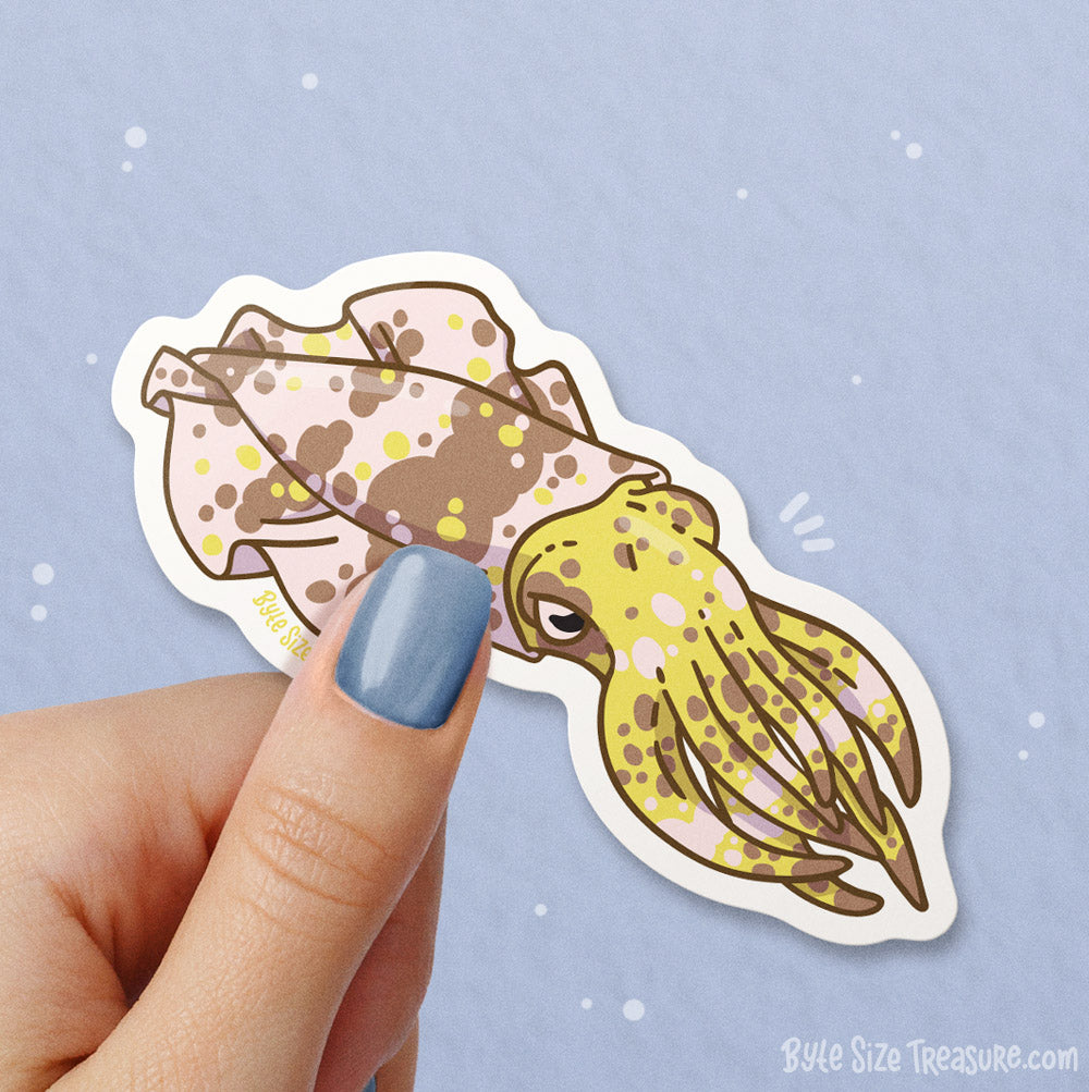 Caribbean Reef Squid \\ Vinyl Sticker