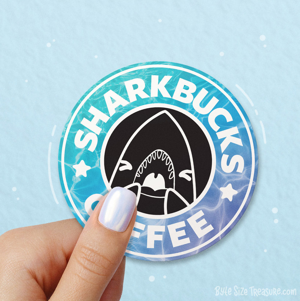 Sharkbucks \\ Vinyl Sticker