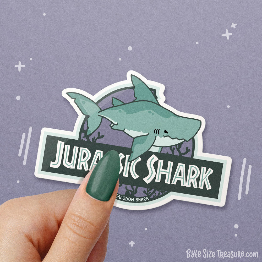 Jurassic Shark \\ Vinyl Sticker
