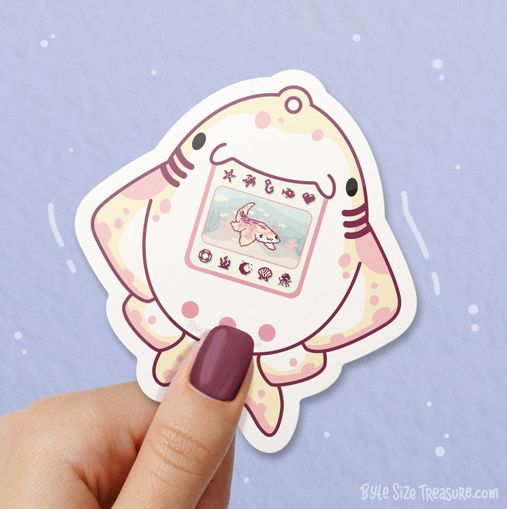 Angel Sharkagotchi \\ Vinyl Sticker