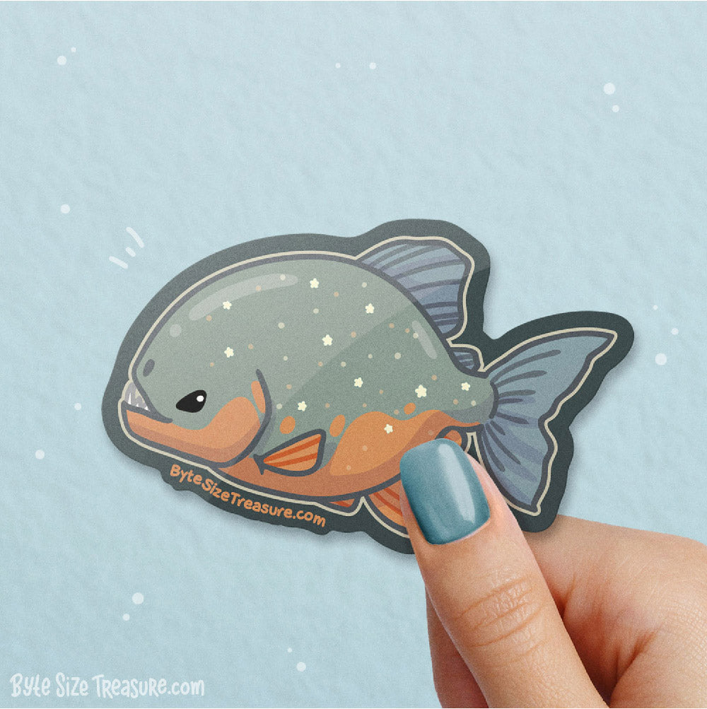 Red Bellied Piranha \\ Vinyl Sticker