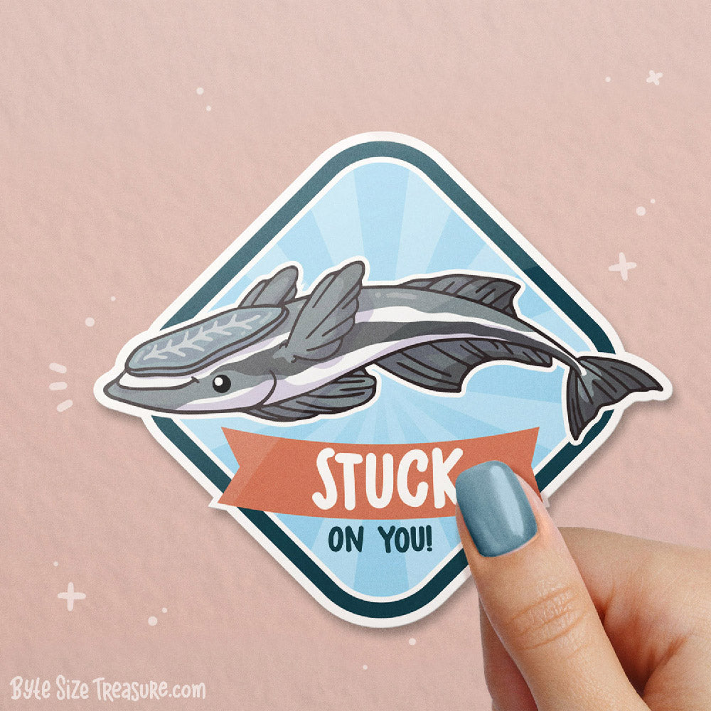 Stuck on You Remora \\ Vinyl Sticker