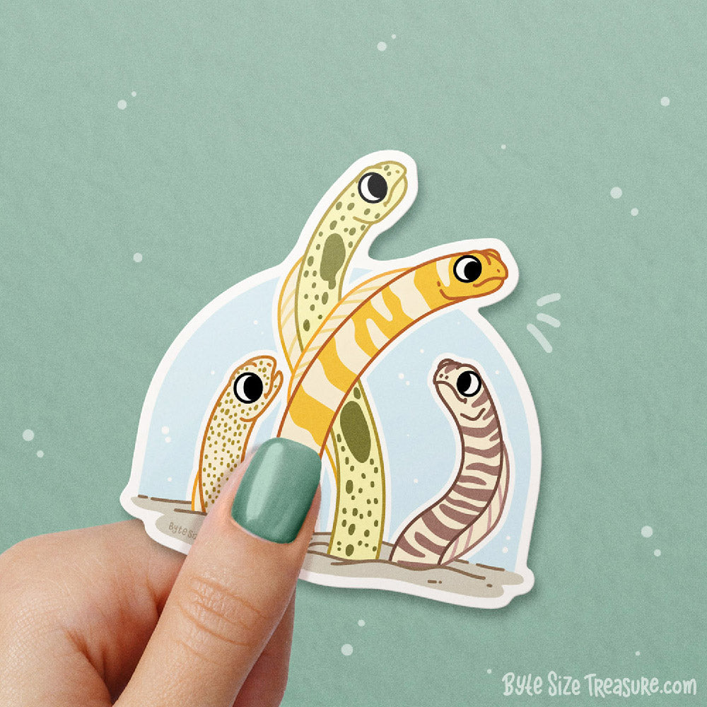Garden Eels \\ Vinyl Sticker