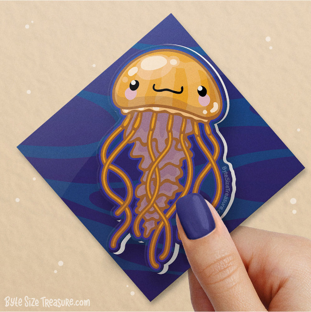 Sea Nettle Jellyfish \\ Vinyl Sticker