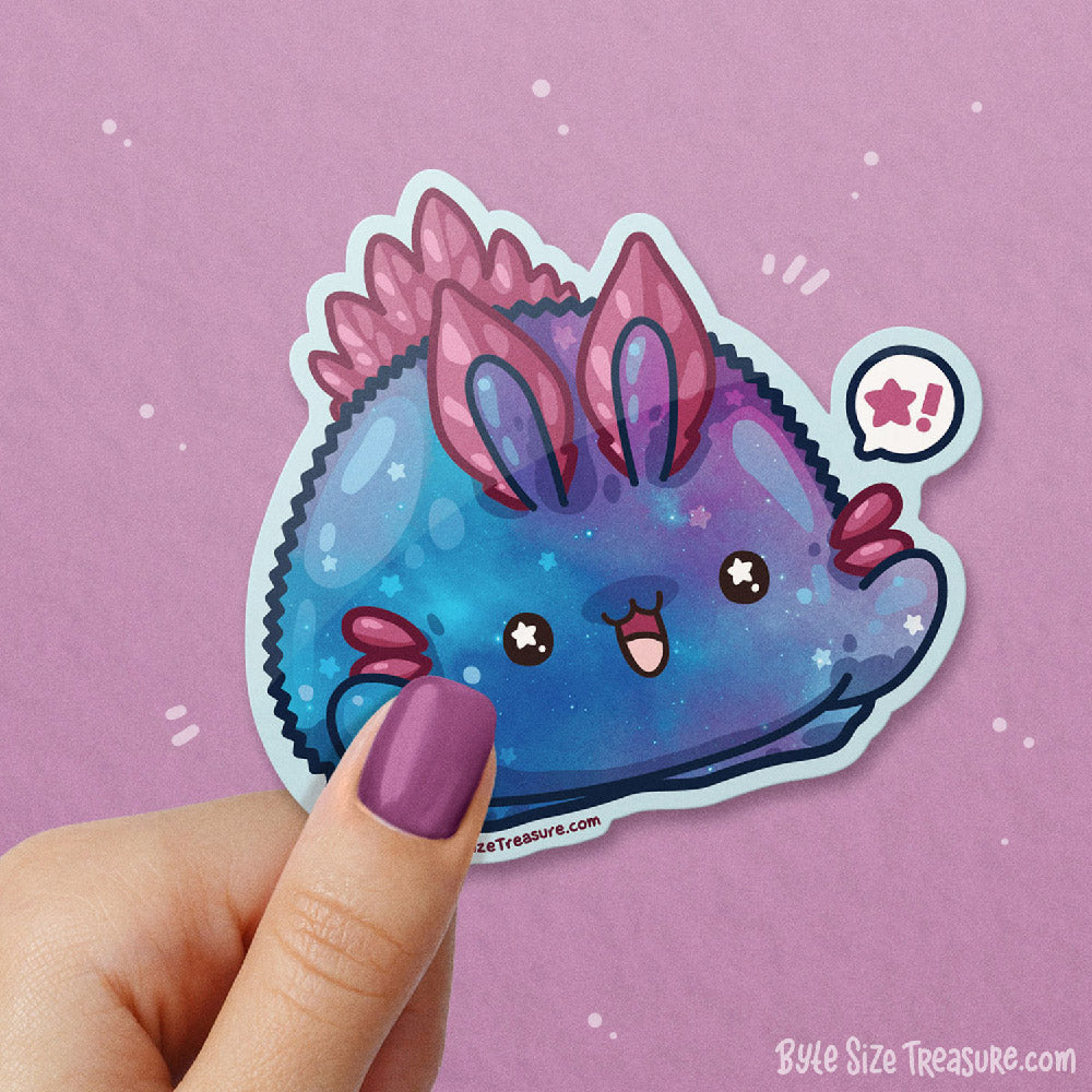 Galax-Sea Bunny Nudibranch \\ Vinyl Sticker