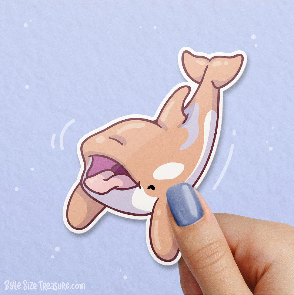Orcas \\ Vinyl Sticker