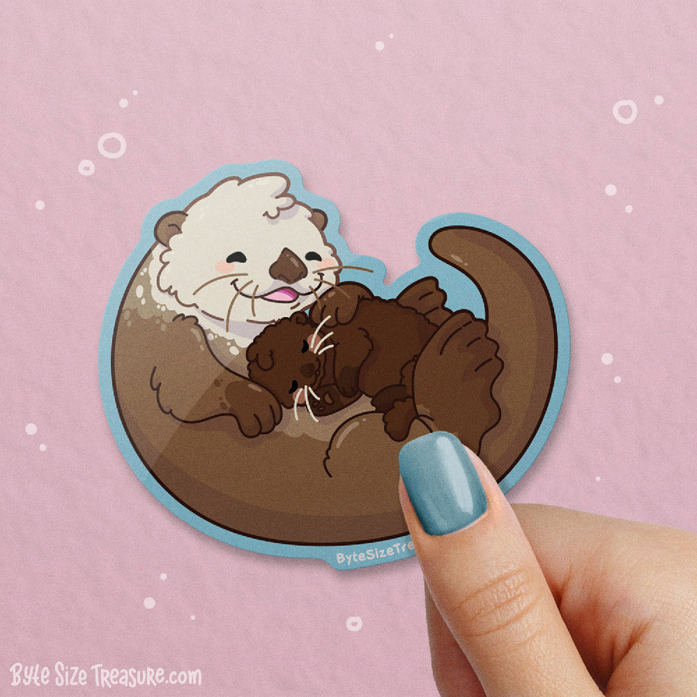 Sea Otter Vinyl Sticker