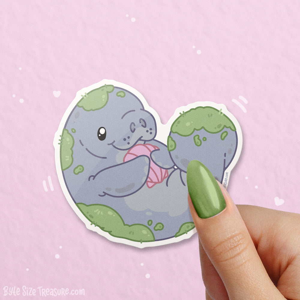 Manatee Vinyl Sticker