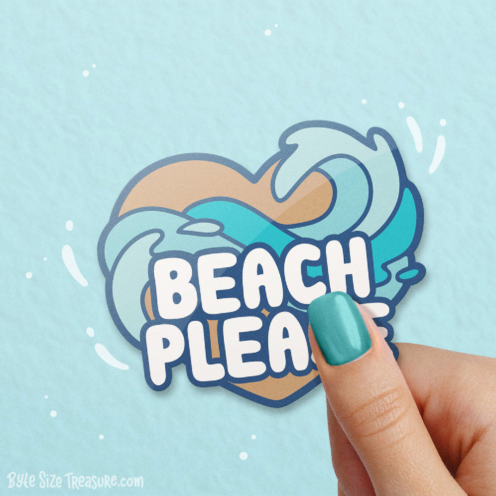 Ocean Hearts Vinyl Sticker