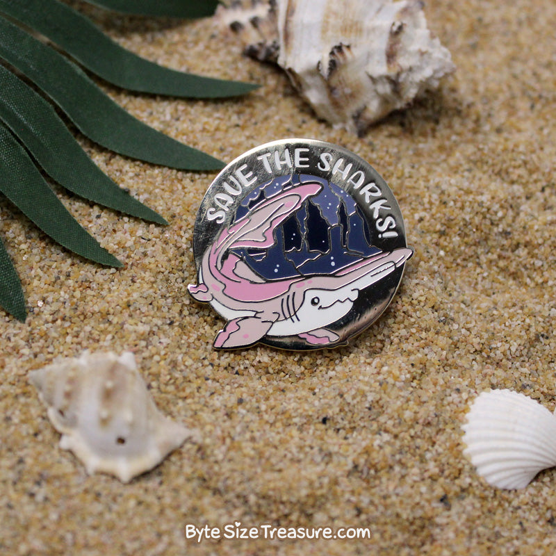 Save the Goblin Sharks! Enamel Pin