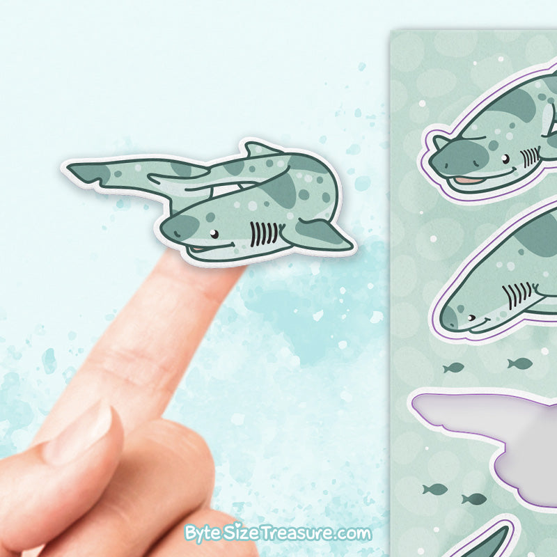 Cow Shark Sticker Sheet