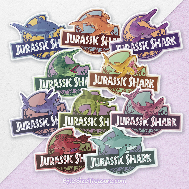 Jurassic Shark \\ Vinyl Sticker
