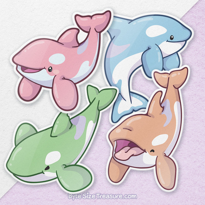 Orcas \\ Vinyl Sticker