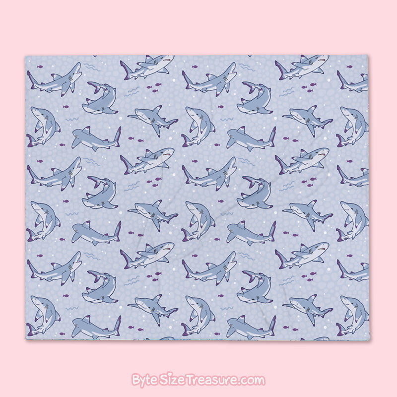 Blacktip Reef Shark \\ Throw Blanket