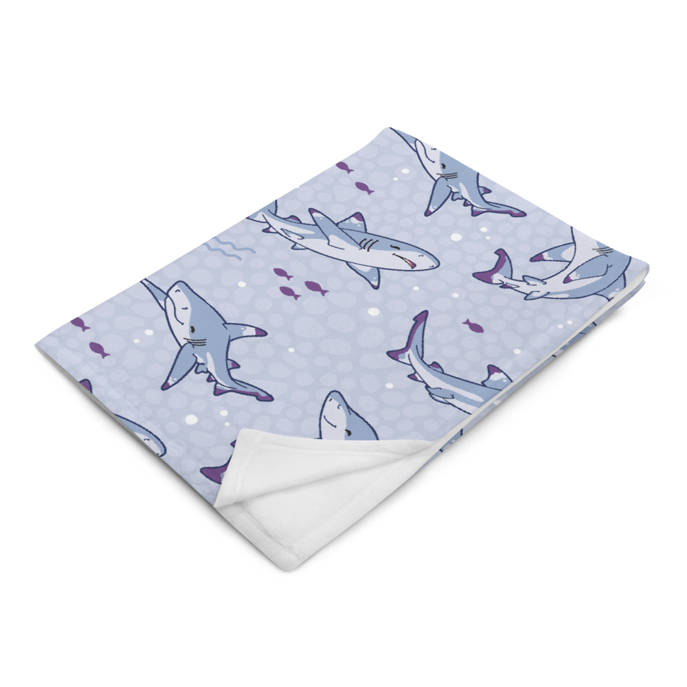 Blacktip Reef Shark \\ Throw Blanket