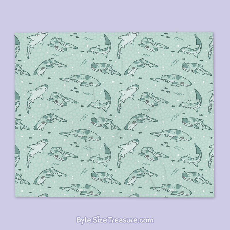 Cow Shark \\ Throw Blanket