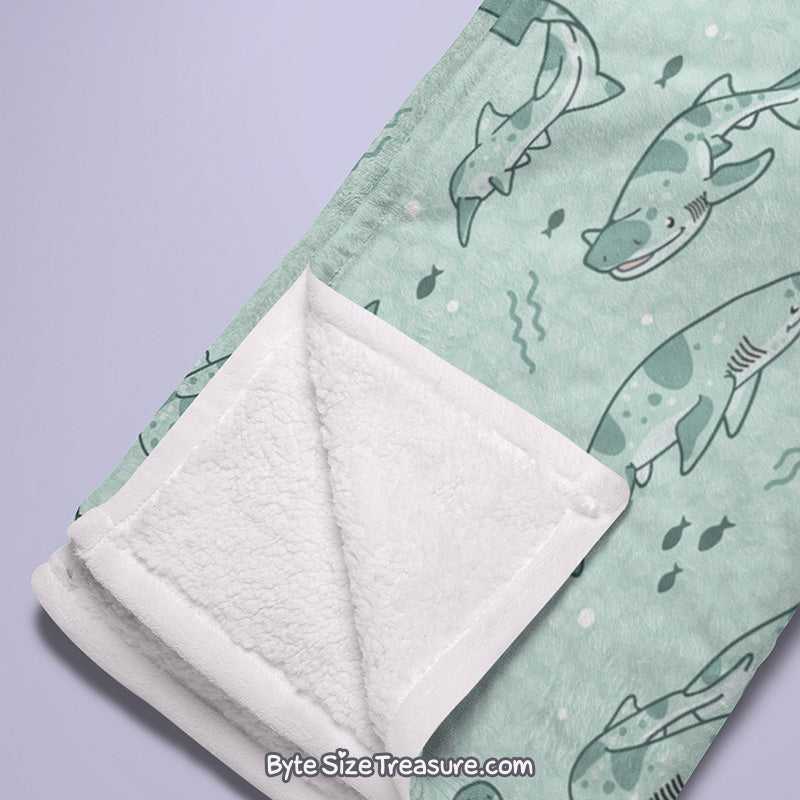 Cow Shark \\ Throw Blanket