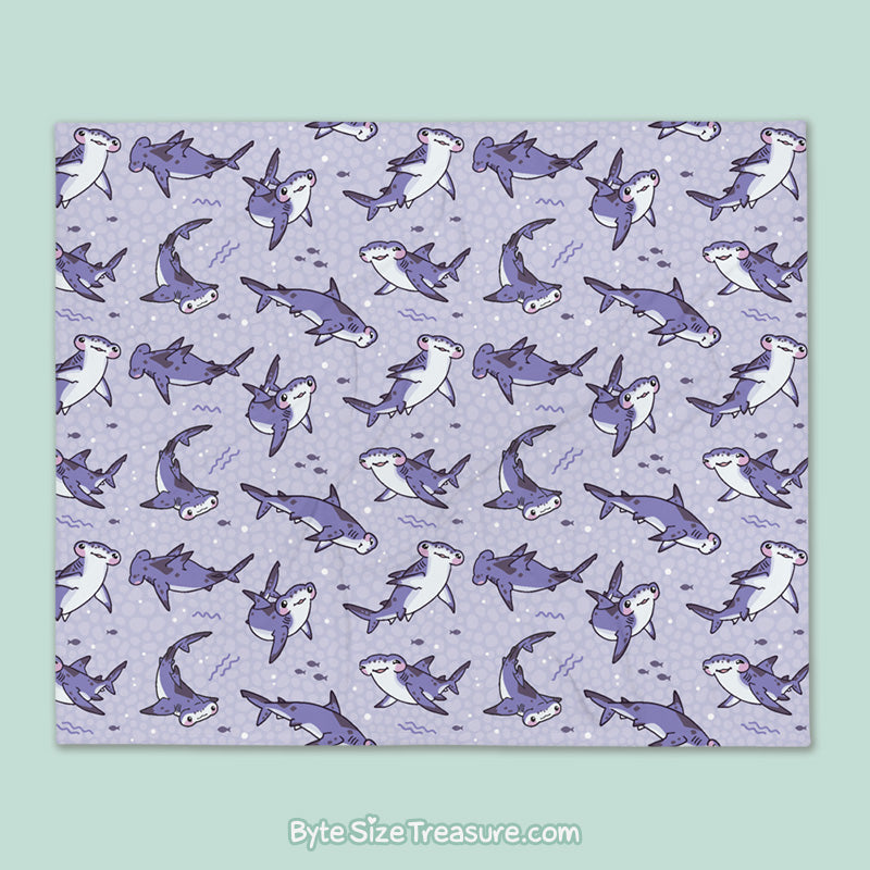 Hammerhead Shark \\ Throw Blanket