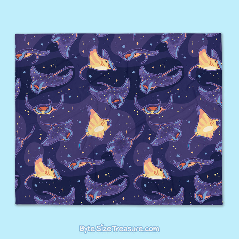 Manta Ray \\ Throw Blanket