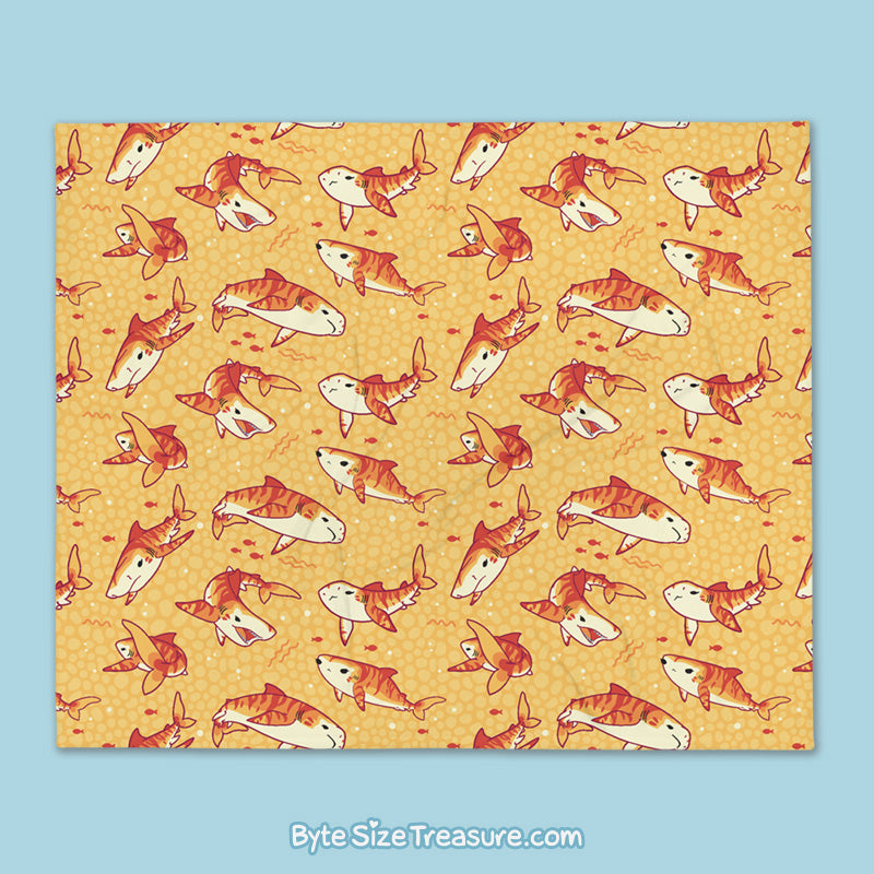 Tiger Shark \\ Throw Blanket