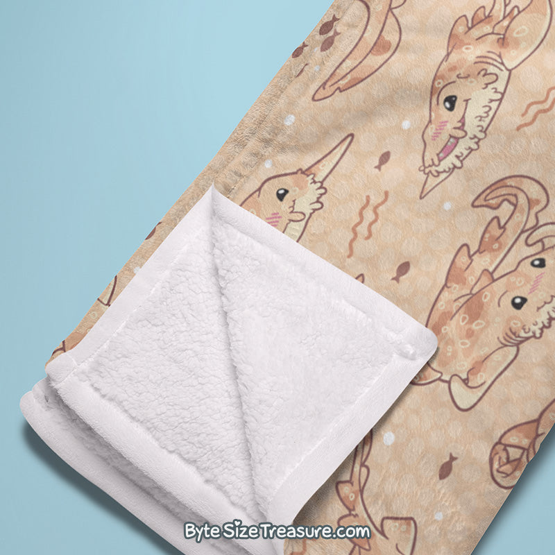 Wobbegong Shark \\ Throw Blanket