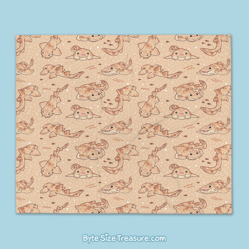 Wobbegong Shark \\ Throw Blanket