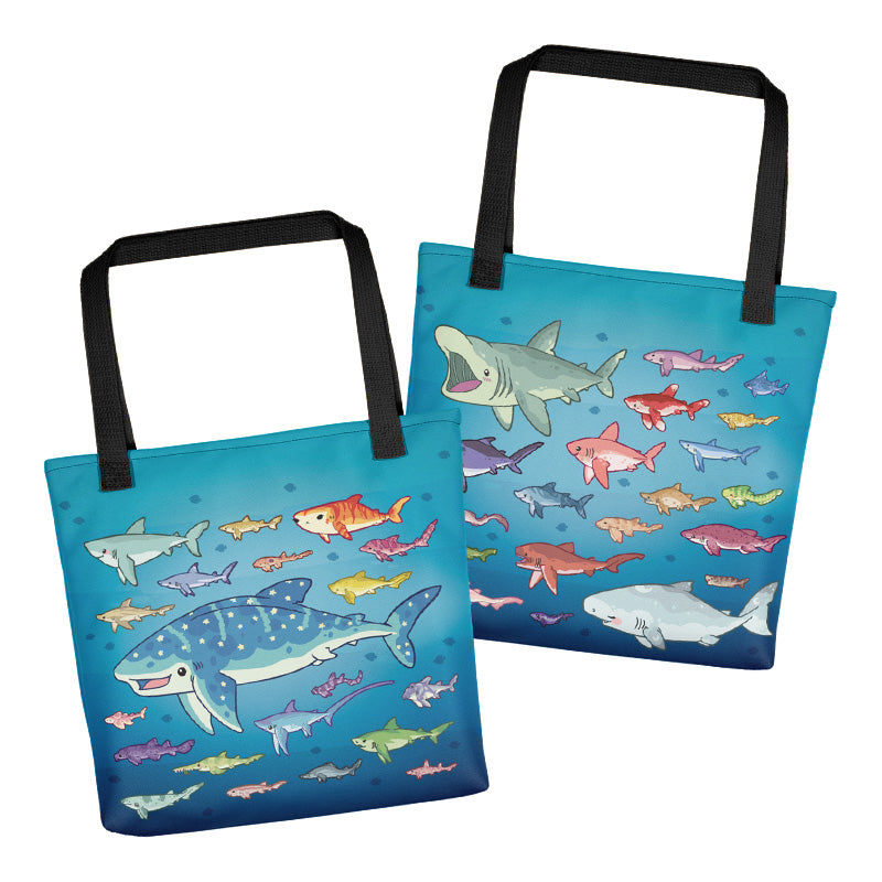 Shark Species Lineup \\ Tote Bag