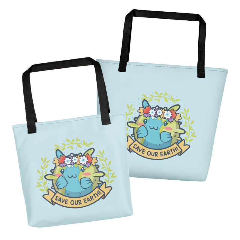 Save Our Earth Blowfish \\ Tote Bag