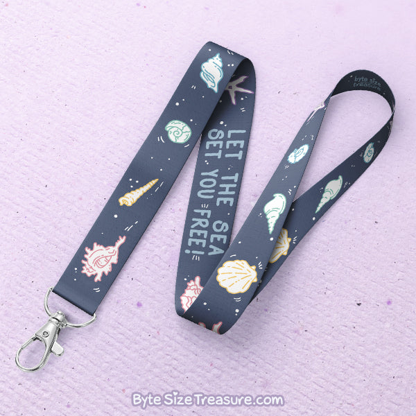Let the Sea Set You Free Lanyard
