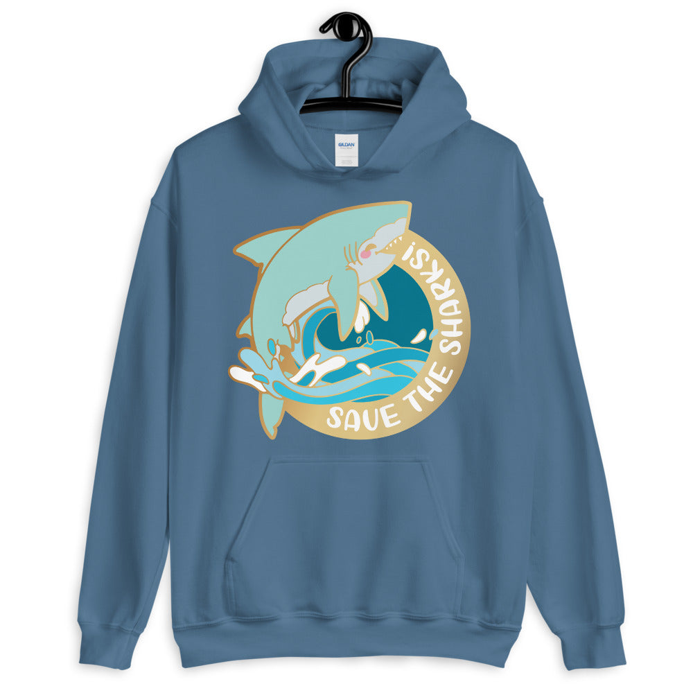 Save the Great White Sharks \\ Unisex Hoodie