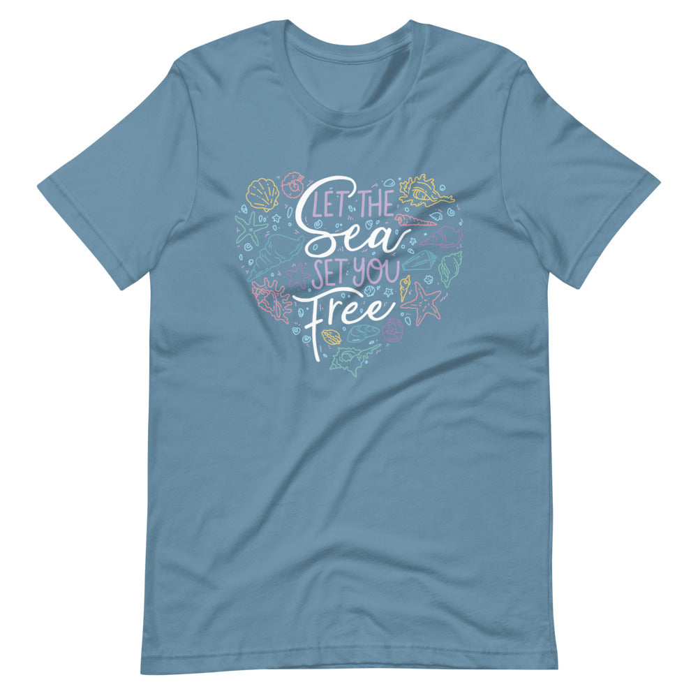 Let the Sea Set You Free \\ Short-Sleeve Unisex T-Shirt